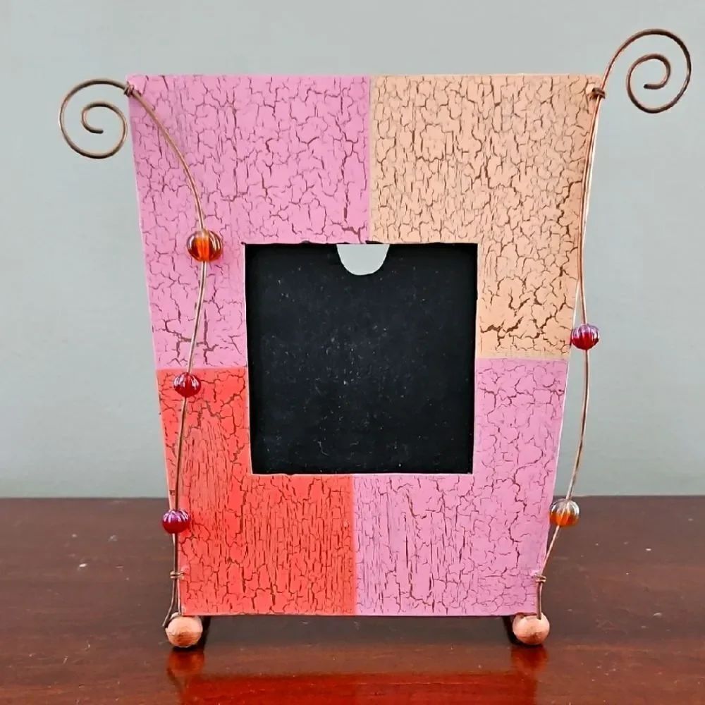 Crackle Design Picture Frame - Picture 1 of 8